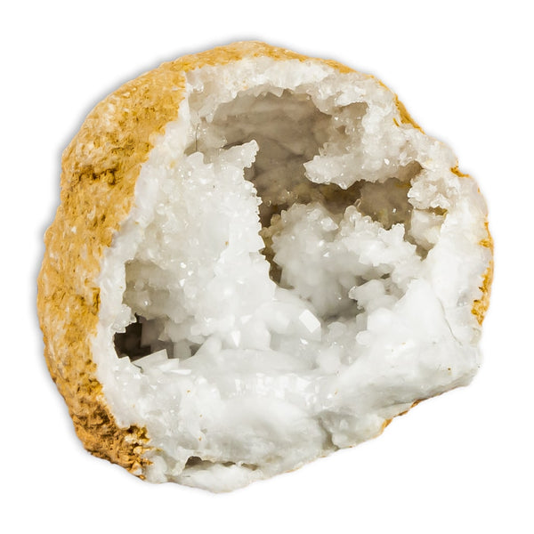 Geoda cuarzo blancoGeoda cuarzo blanco cristales
