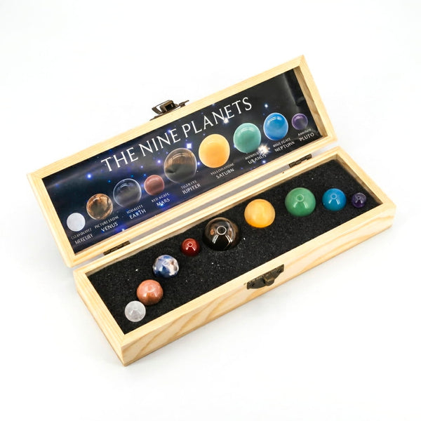 Pack Sistema Solar de Minerales – 9 Esferas Planetarias