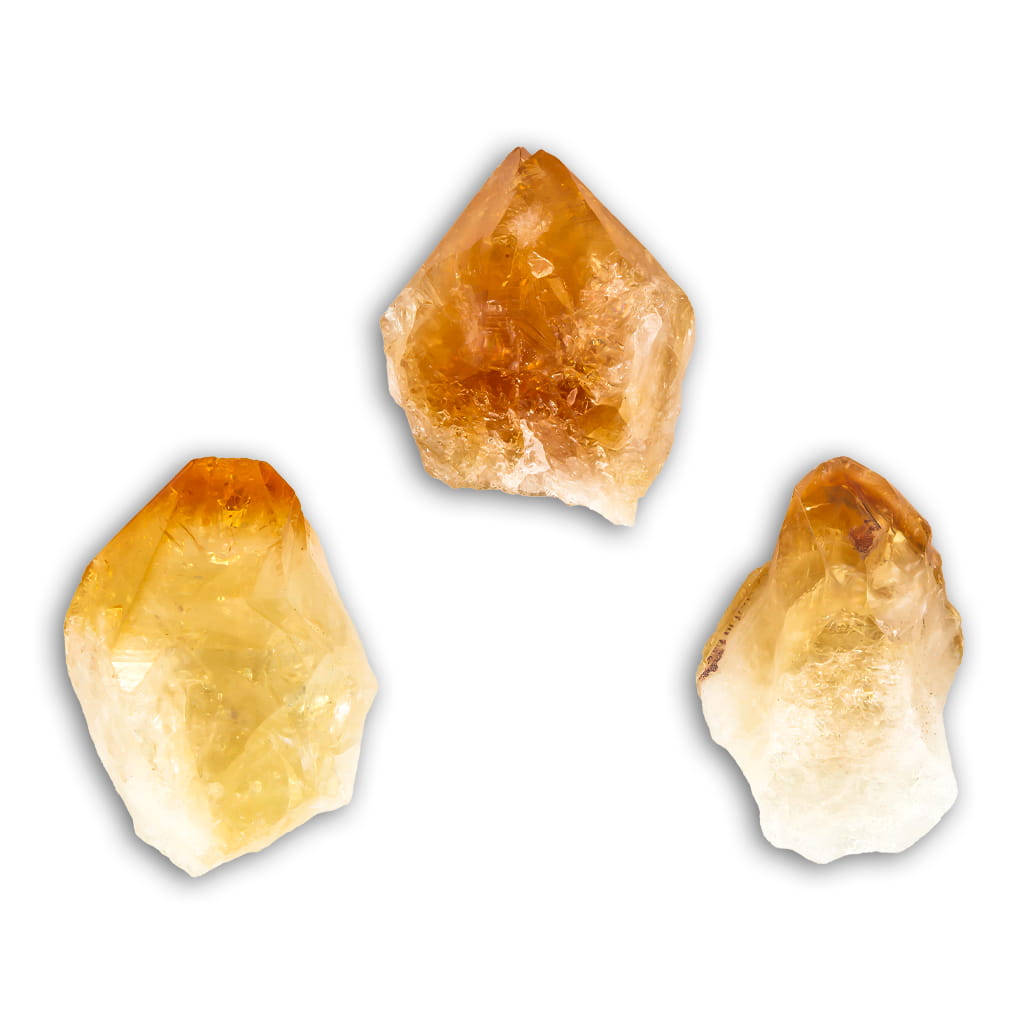 Punta de Cuarzo Citrino semipulida