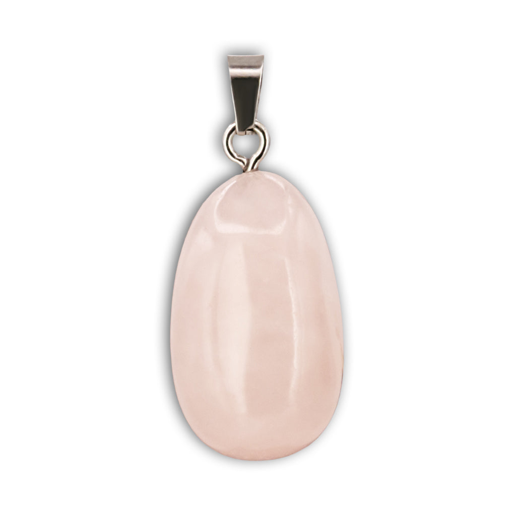 Colgante Cuarzo rosa rodado 2