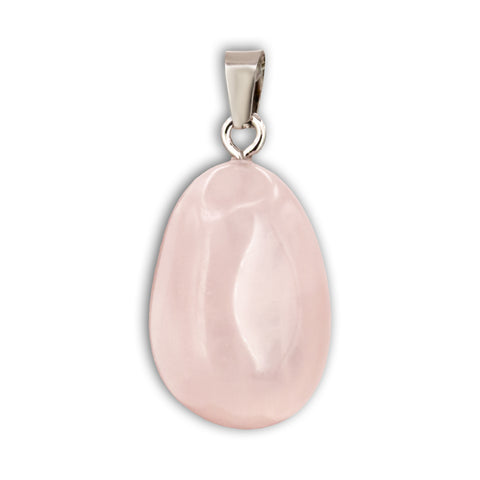 Colgante Cuarzo rosa rodado 1