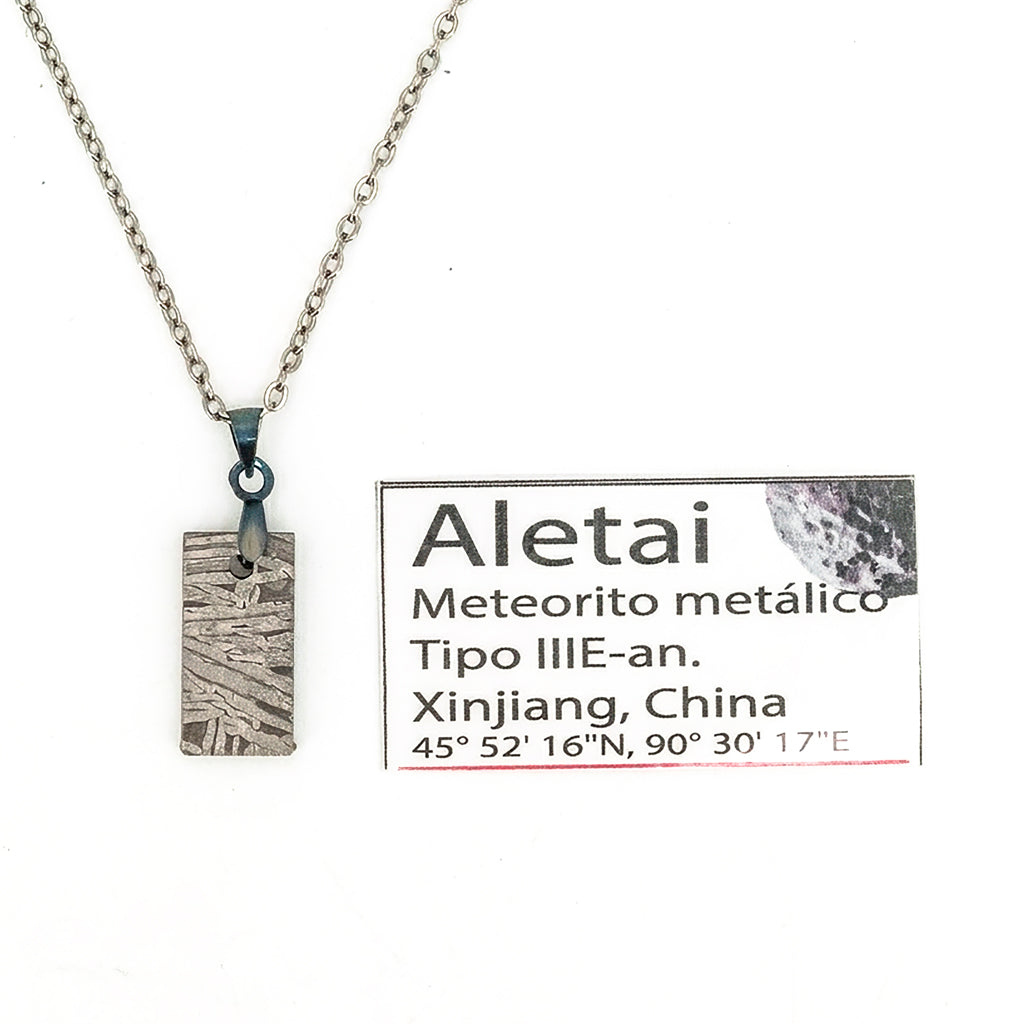 Colgante de Meteorito Aletai metalico