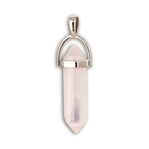 Colgante de Cuarzo rosa Punta