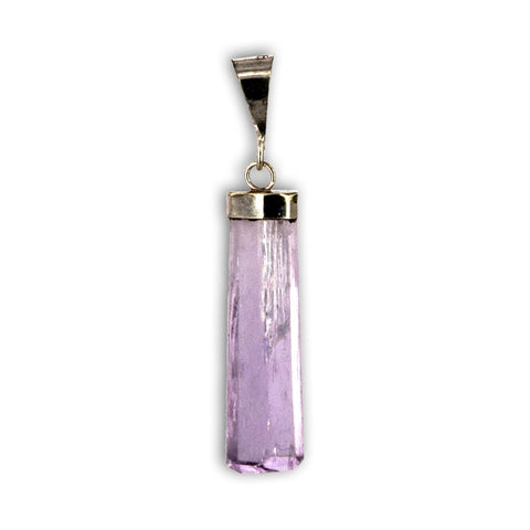 Colgante de Kunzita varita en Plata