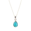 Colgante de Larimar Gota en Plata
