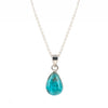 Colgante de Larimar Gota en Plata cadena