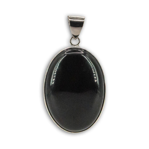 Colgante de Obsidiana Arcoíris en Acero