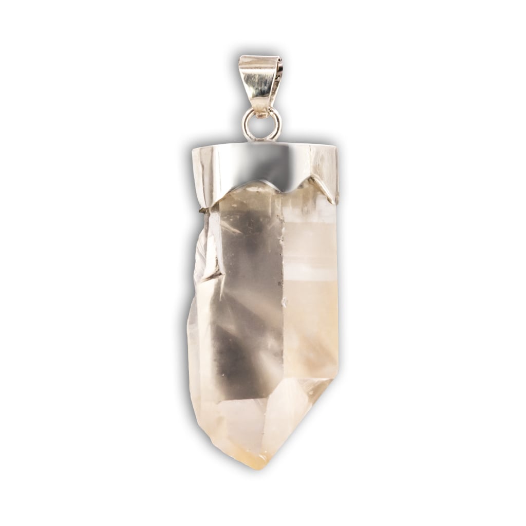Colgante de Punta de Cuarzo Citrino