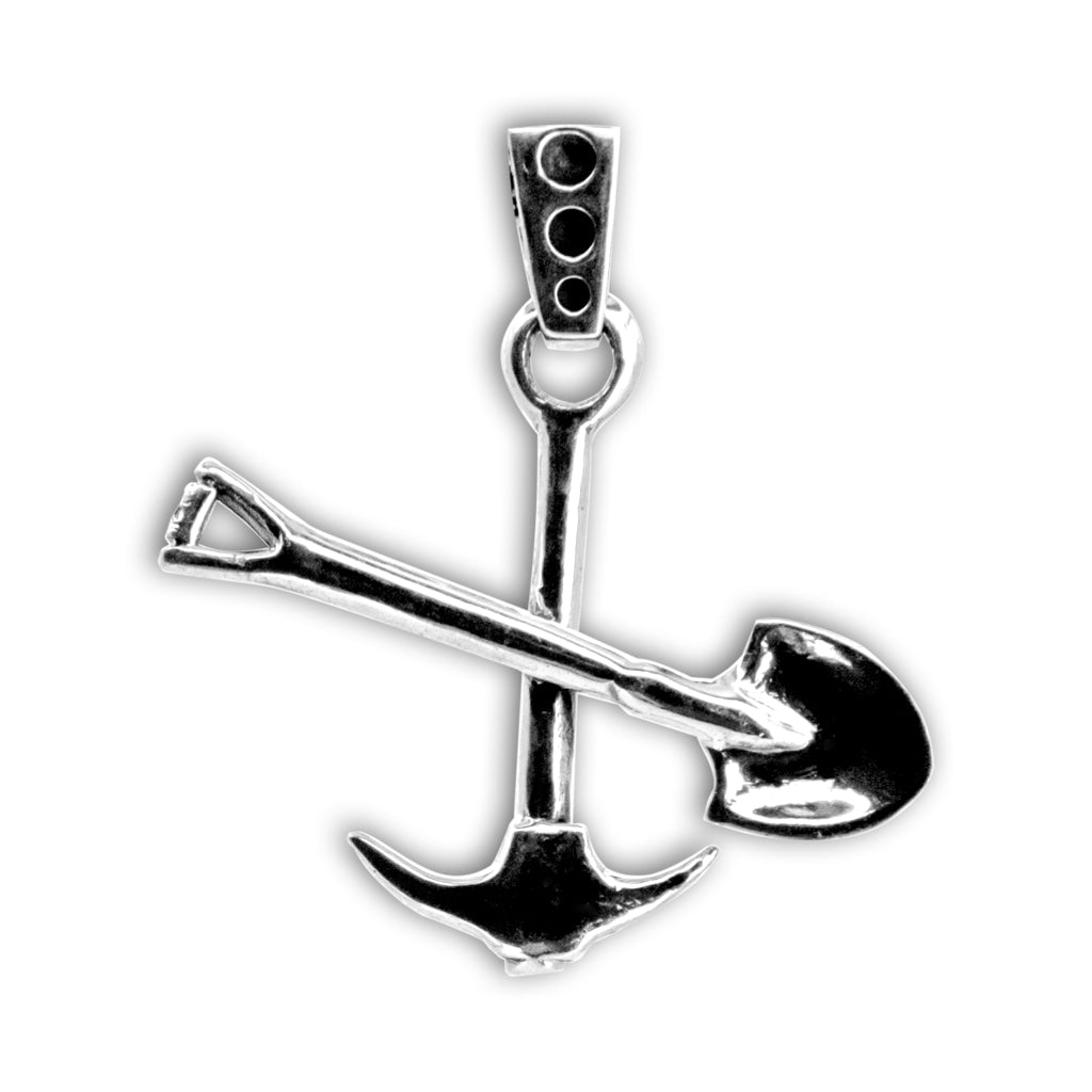 Colgantes pico y pala en plata