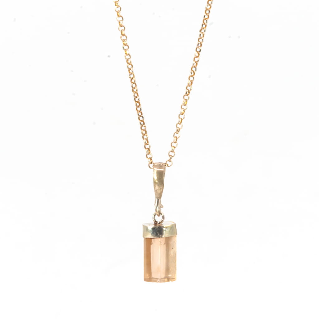 Colgante de Topacio con Plata cadena