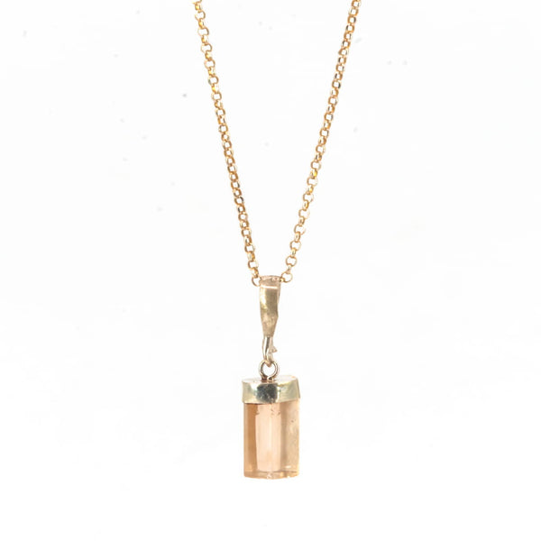Colgante de Topacio con Plata cadena