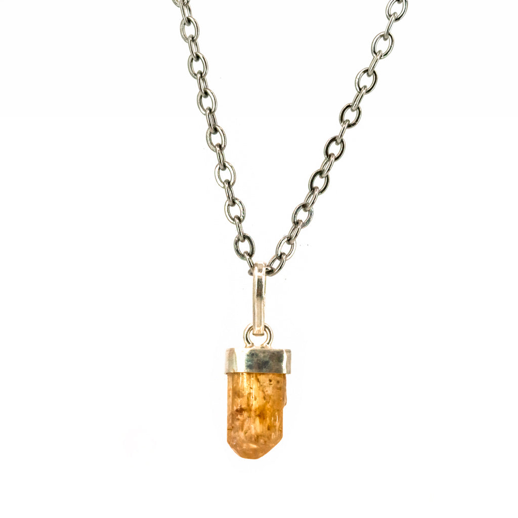 Colgante de Topacio Imperial con cadena