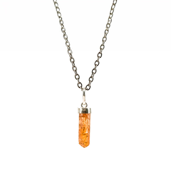 Colgante de Topacio Imperial con Plata cadena