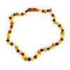 Collar de Ámbar Multicolor Bola Irregular
