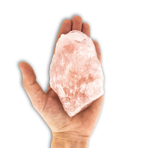 Cuarzo rosa bruto extra grande