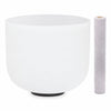 Cuenco Tibetano de Cuarzo Blanco de 20 cm palo