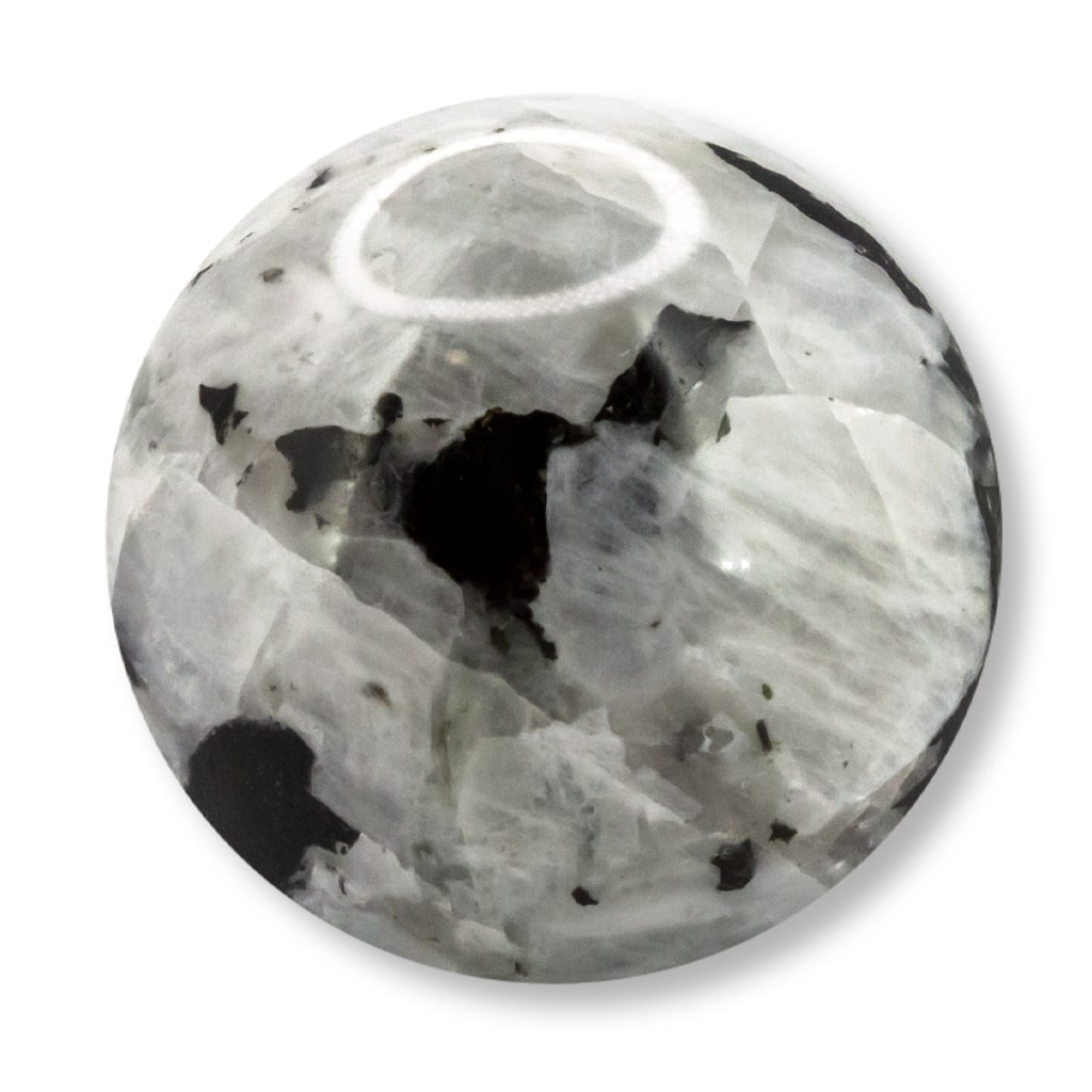 Esfera de Piedra Luna india pieza 2 trasera