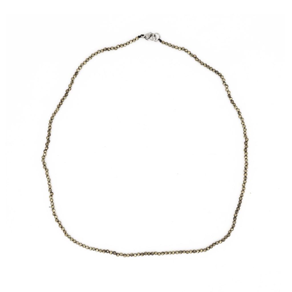Gargantilla de Pirita Bola Facetada
