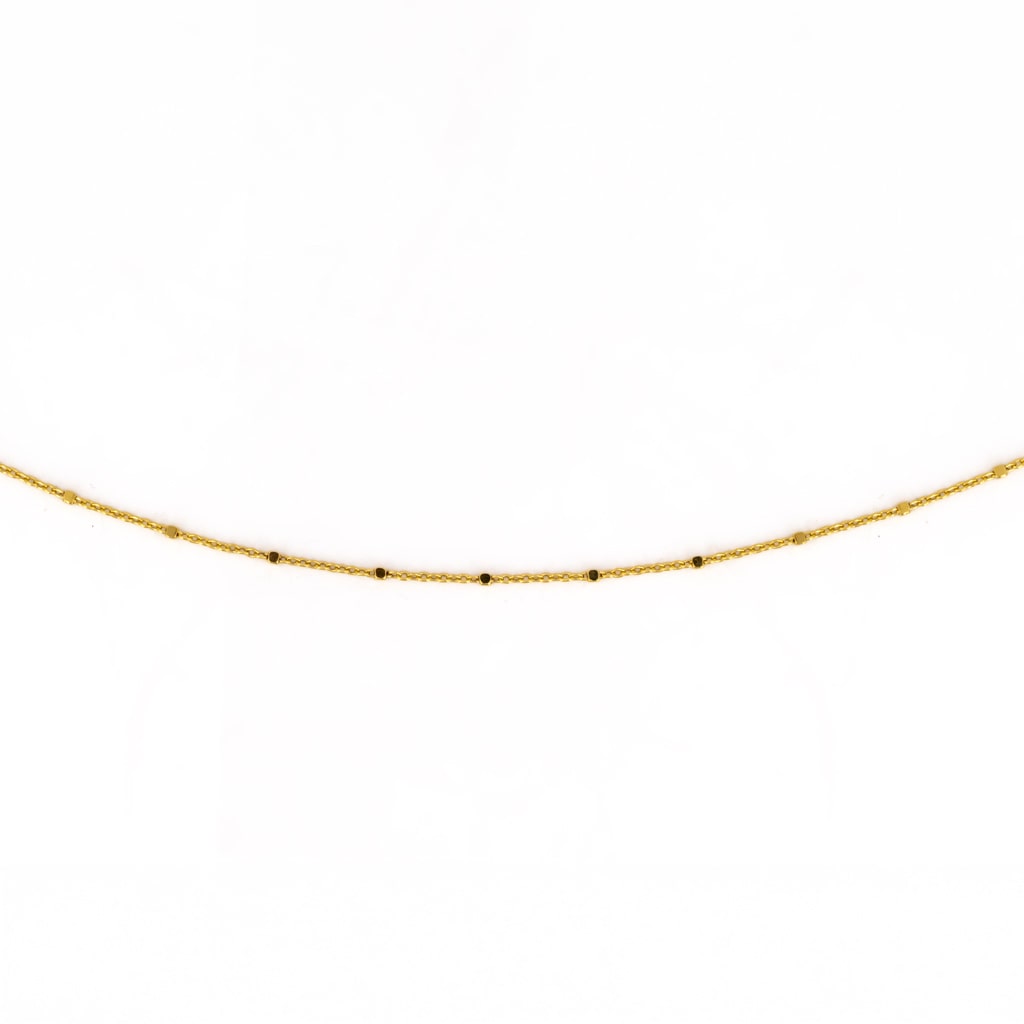 Gargantilla plata bañada oro detalle