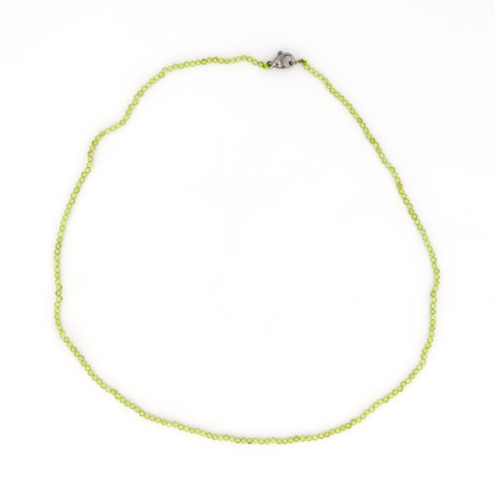 Gargantilla de Peridoto Bola Facetada