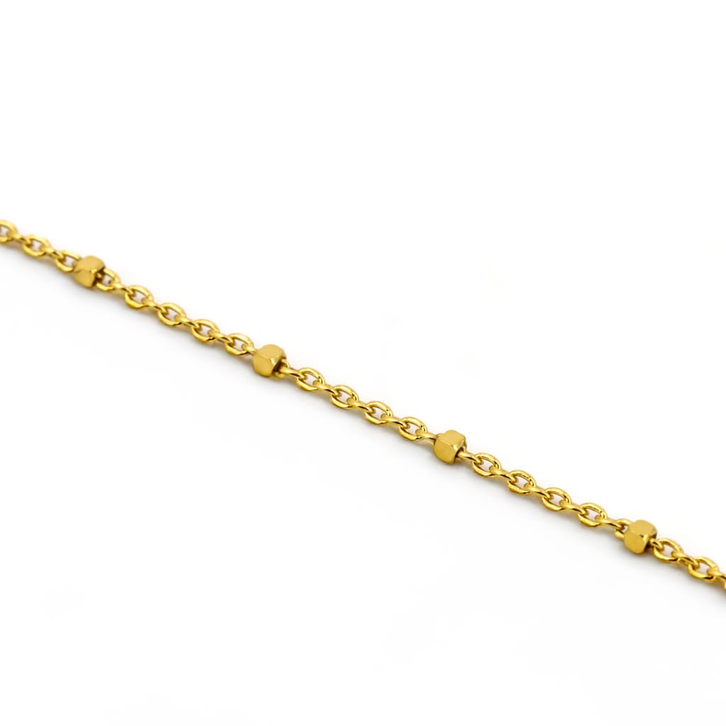 Gargantilla plata bañada oro detalle