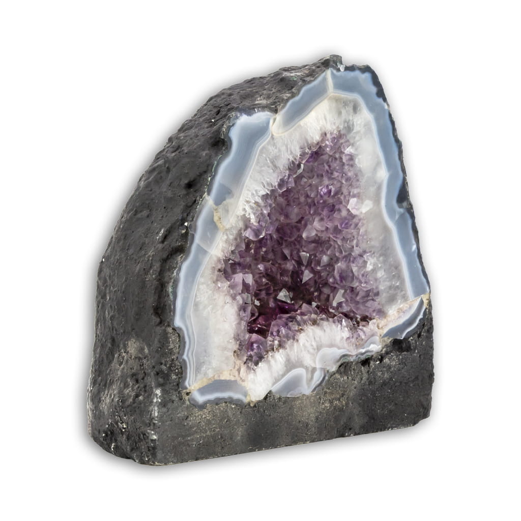 Geoda de Amatista con base plana grande Geoda