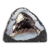 Geoda de Amatista con base plana grande calcedonia