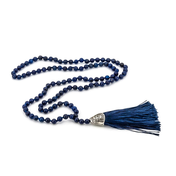 Collar Japa Mala de Lapislázuli