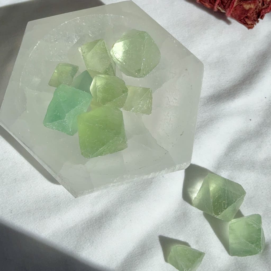 Octaedro de Fluorita cuenco