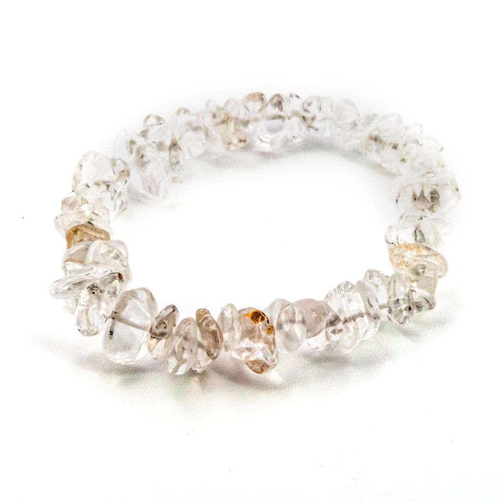 Pulsera de Cuarzo Cristal de Roca Chip