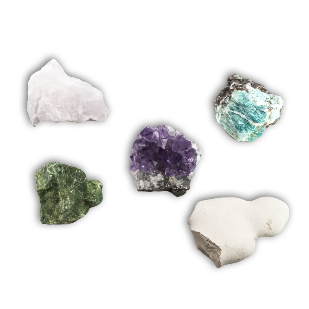 Pack minerales para la calma y relajacion en bruto