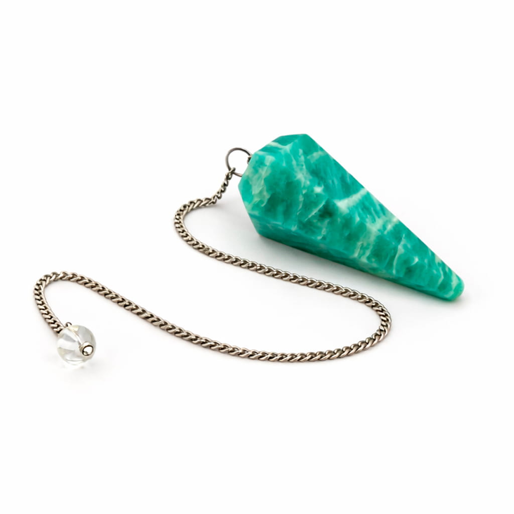 Péndulo de Amazonita con cadena