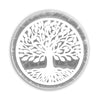 Placa de Carga circular de Selenita Árbol de la Vida