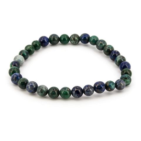 Pulsera de Azurita Bola Lisa