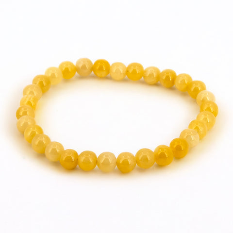 Pulsera Calcita Amarilla bola
