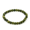 Pulsera de Jade Verde Canadiense Bola Lisa grande