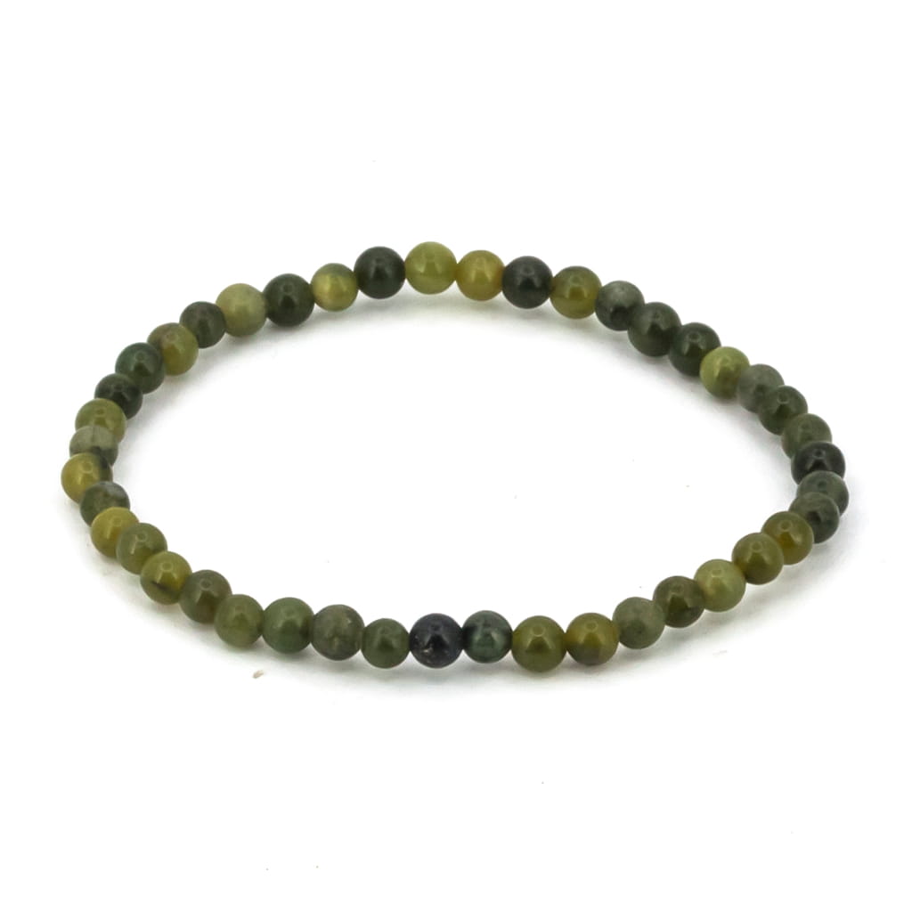 Pulsera de Jade Verde Canadiense Bola Lisa