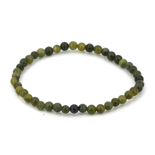 Pulsera de Jade Verde Canadiense Bola Lisa