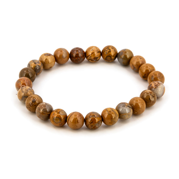 Pulsera de Jaspe Océano Bola Lisa