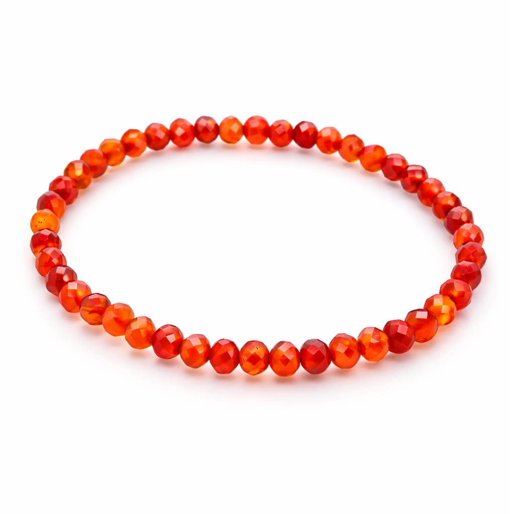 Pulsera de Cornalina Bola facetada