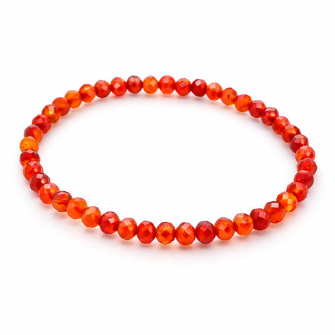 Pulsera de Cornalina Bola facetada