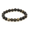 Pulsera de Obsidiana Dorada Bola Lisa