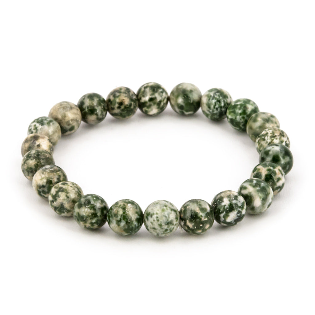 Pulsera de Ágata Musgo Bola Lisa