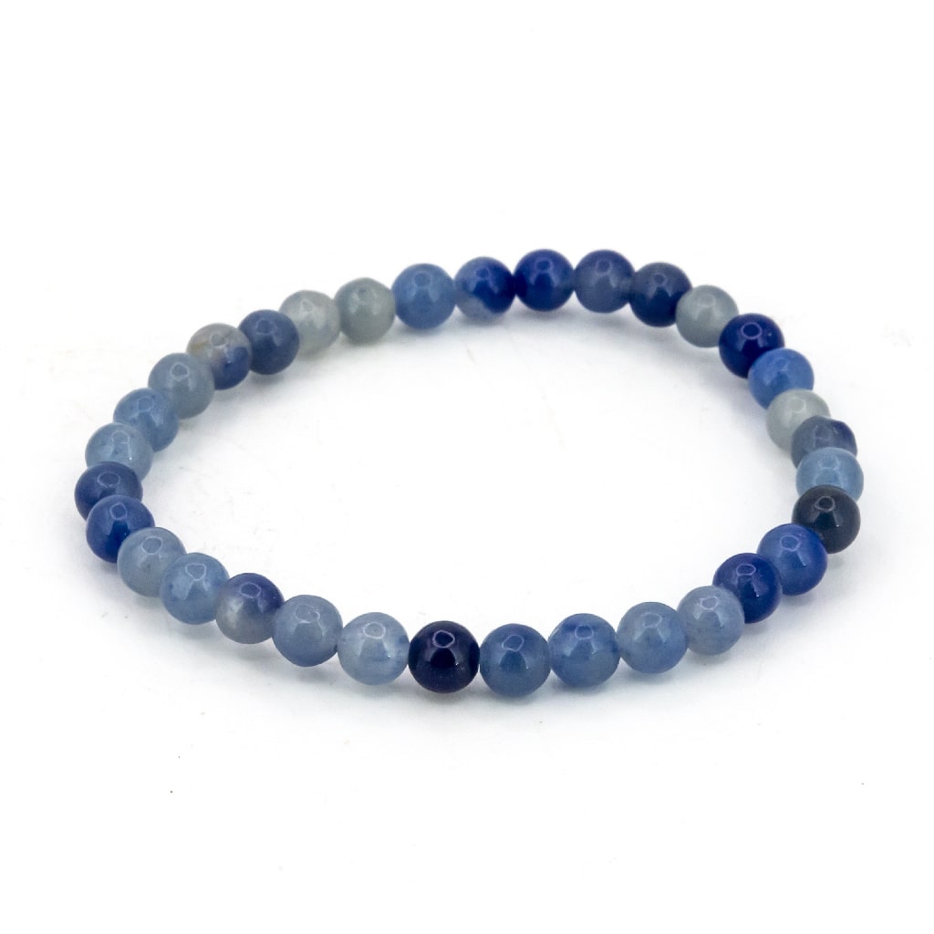 Pulsera de Cuarzo azul Bola Lisa