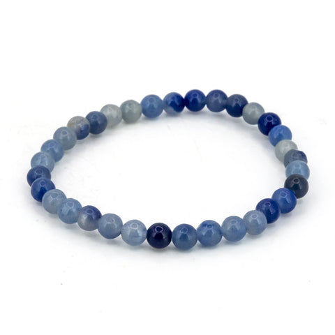 Pulsera de Cuarzo azul Bola Lisa