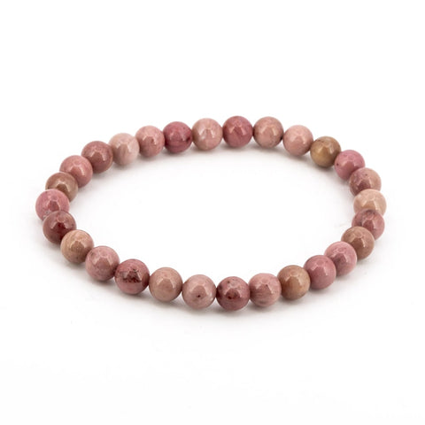 Pulsera de Rodonita Extra Bola Lisa