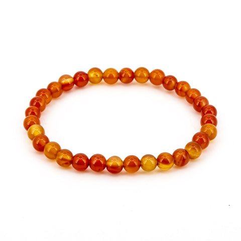 Pulsera de Cornalina Bola Lisa