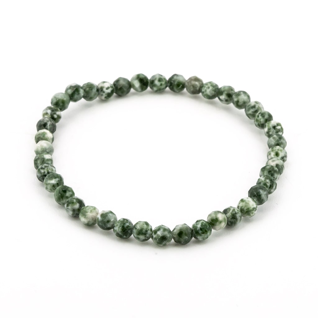 Pulsera de Ágata Musgosa Bola Facetada