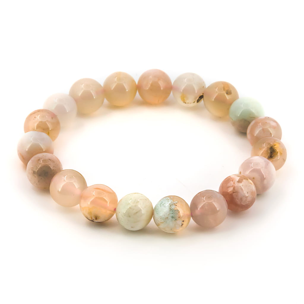 Pulsera de Ágata Sakura Bola Lisa