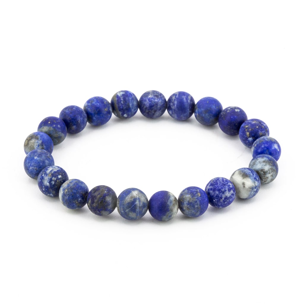 Pulsera de Lapislázuli Mate Bola Lisa